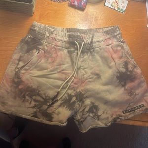 YoungLA Milk-Tea Tie-Dye Size L bodybuilding shorts